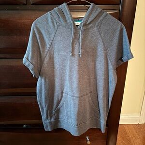 Old Navy Charcoal Short Sleeve Hoodie
